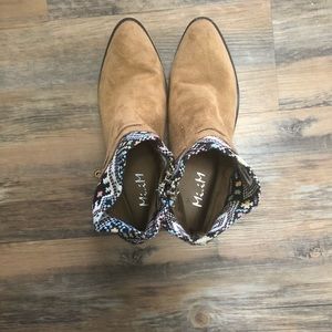 Women’s Brown Ankle Boots, Size 10